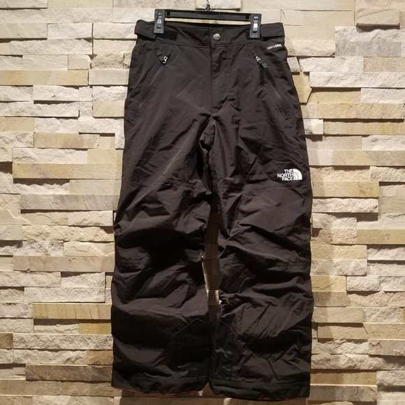 North Face Boys Medium Black Ski Snow Winter Pants Bibs Snowsuit Waterproof Kids